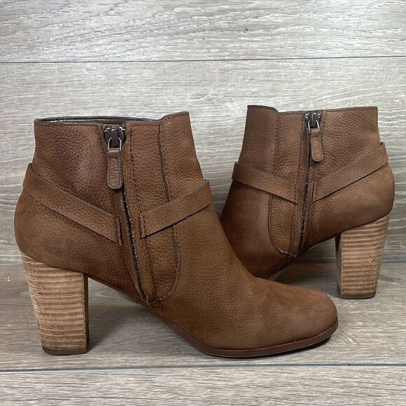 Cole Haan Grand OS Calixta Brown Nubuck Women’s Size 7B Harness Ankle Boots - Picture 3 of 11